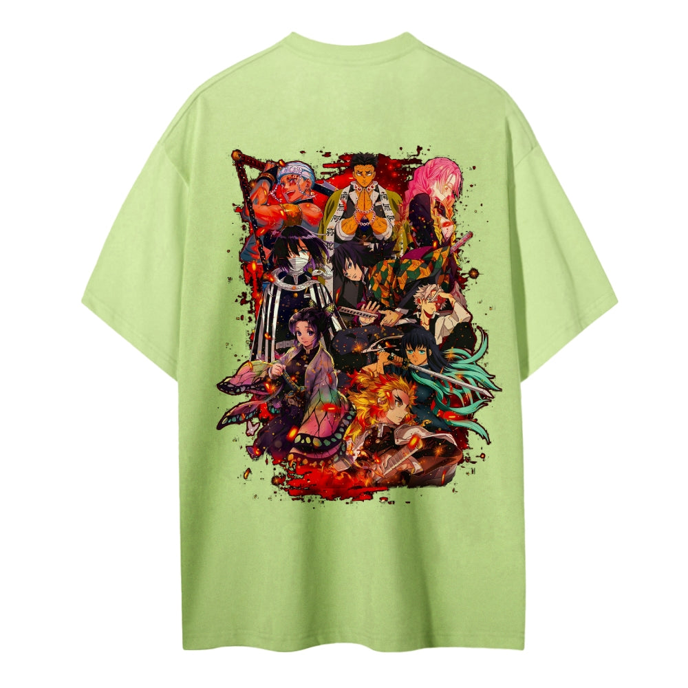 Demon Slayer Cotton Unisex Crew Neck Anime T-Shirt