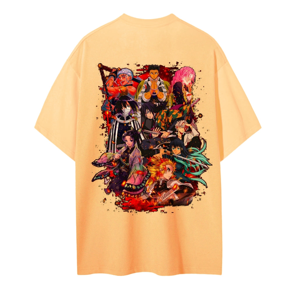 Demon Slayer Cotton Unisex Crew Neck Anime T-Shirt