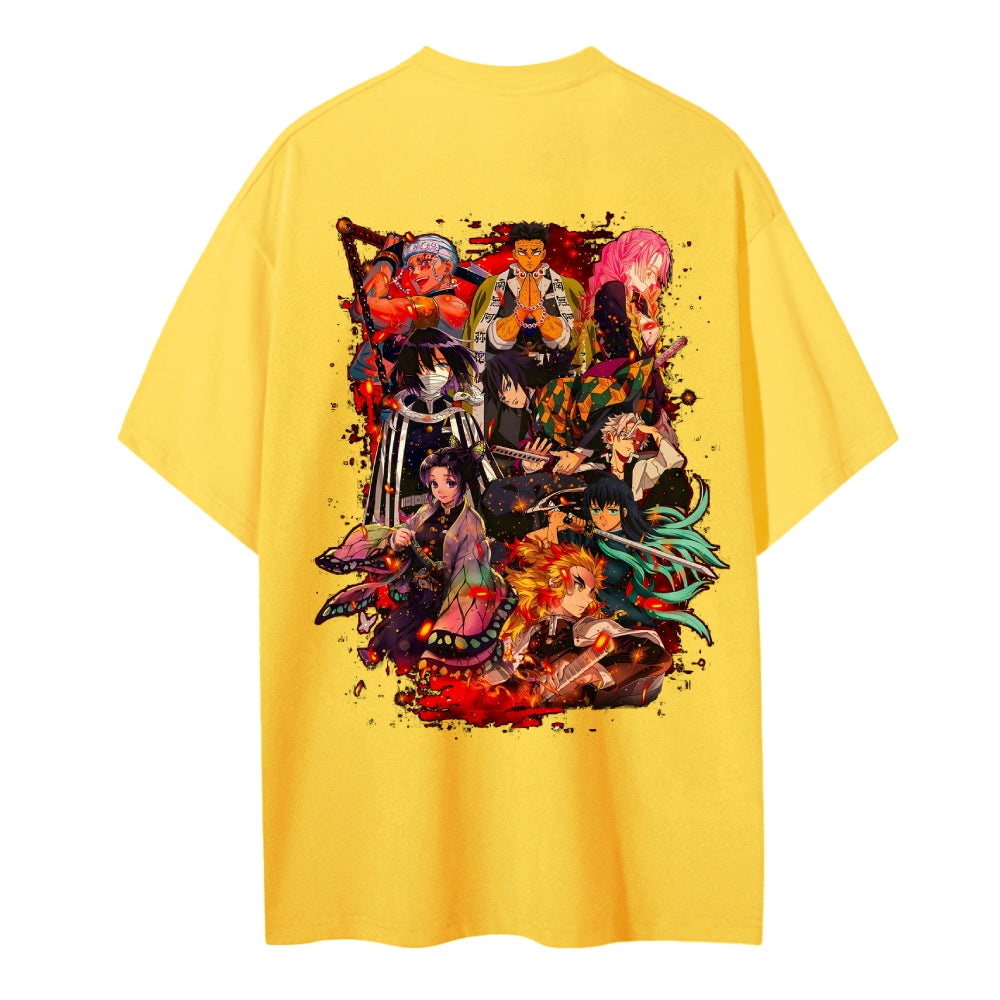 Demon Slayer Cotton Unisex Crew Neck Anime T-Shirt