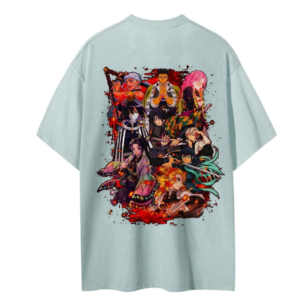 Demon Slayer Cotton Unisex Crew Neck Anime T-Shirt
