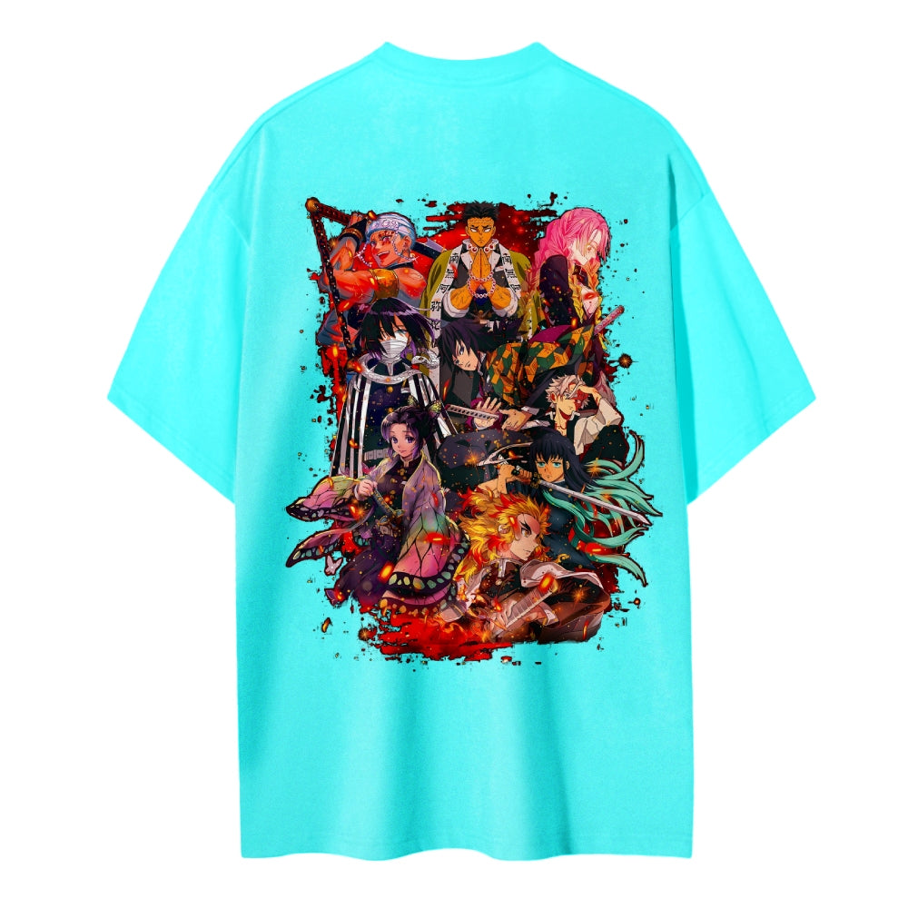 Demon Slayer Cotton Unisex Crew Neck Anime T-Shirt