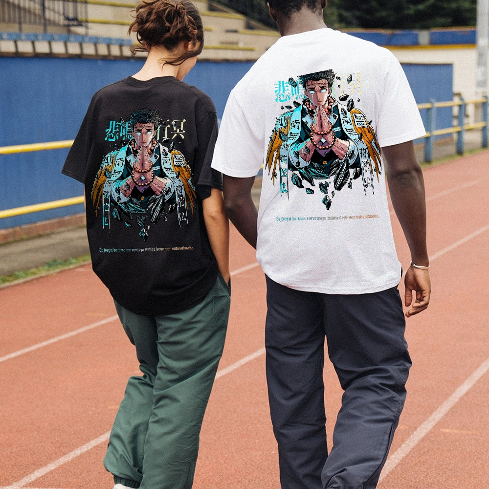 Demon Slayer Cotton Unisex Crew Neck Anime T-Shirt