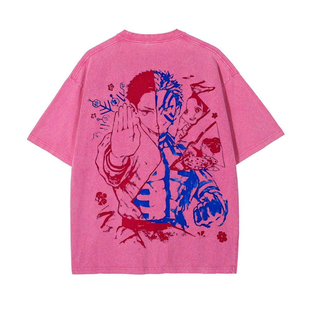 Vintage Oversized T-Shirt Demon Slayer