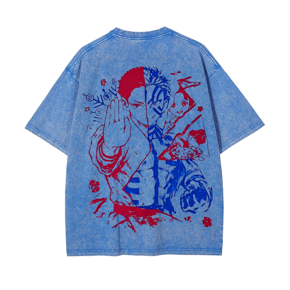 Vintage Oversized T-Shirt Demon Slayer