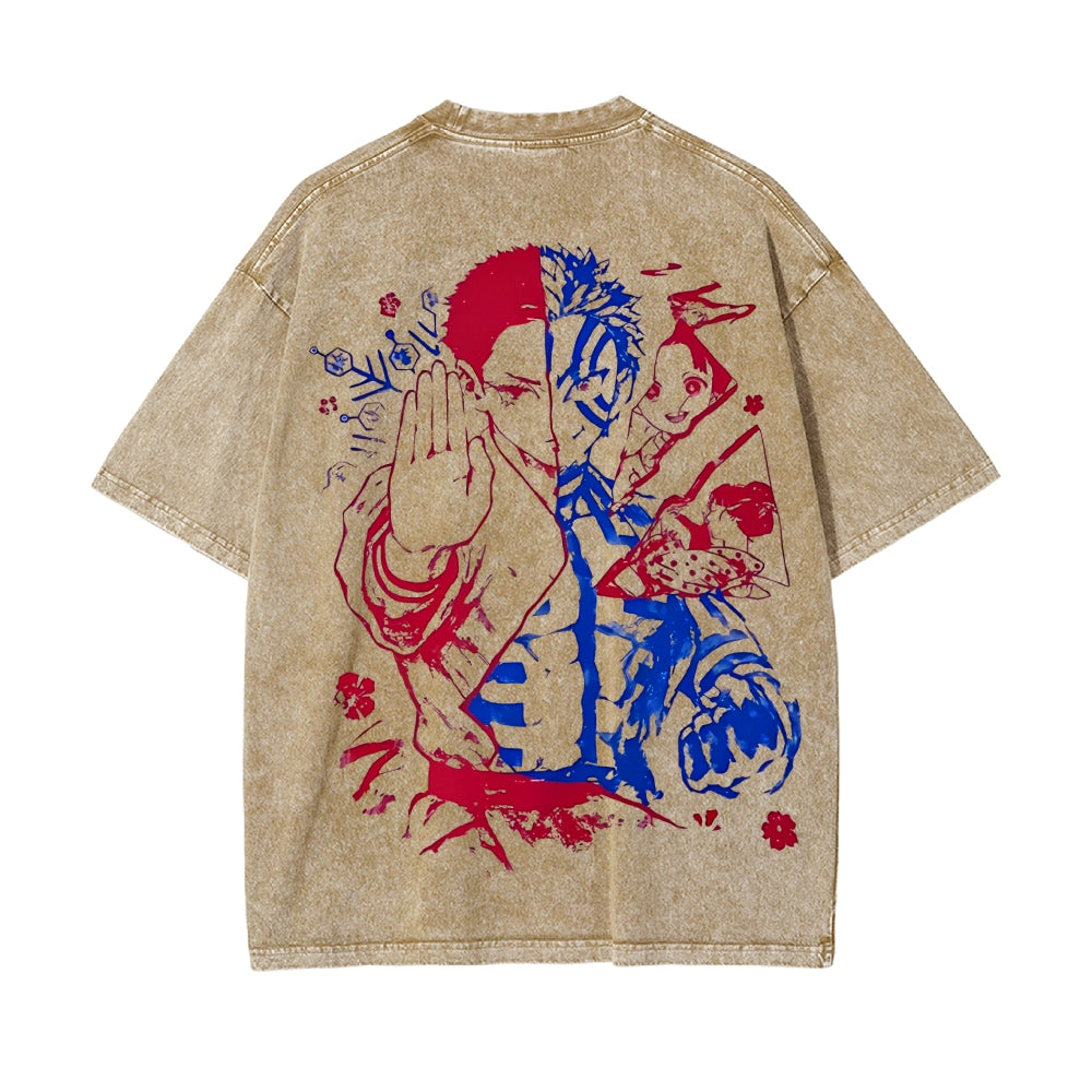 Vintage Oversized T-Shirt Demon Slayer