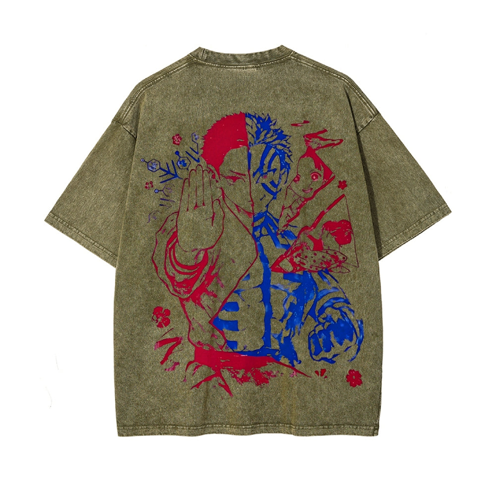 Vintage Oversized T-Shirt Demon Slayer