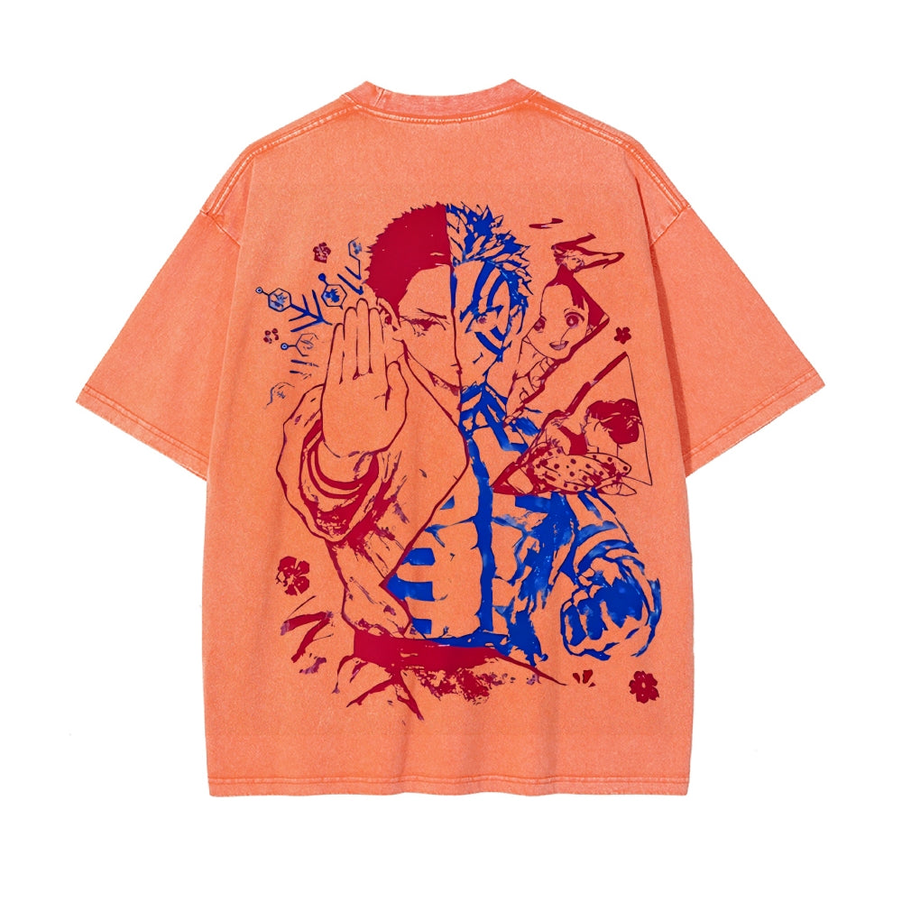 Vintage Oversized T-Shirt Demon Slayer