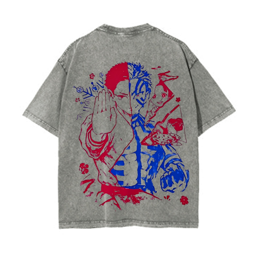Vintage Oversized T-Shirt Demon Slayer