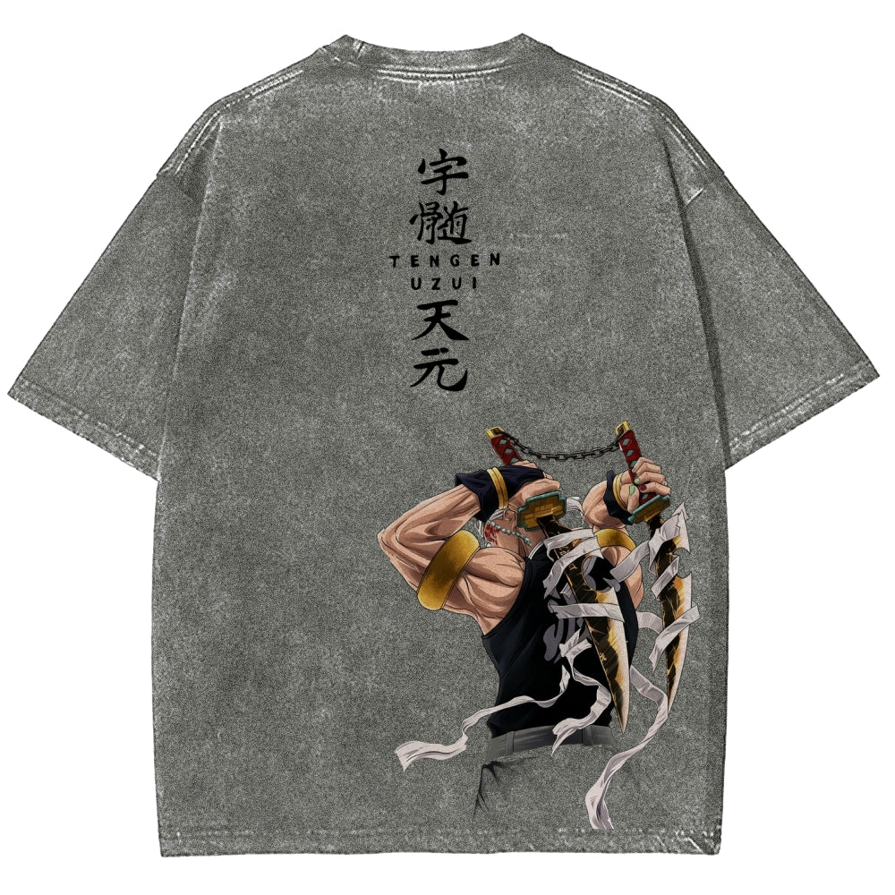 Unisex Fit Washed T-Shirt Demon Slayer