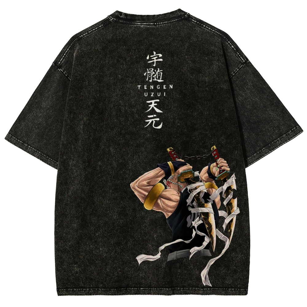 Unisex Fit Washed T-Shirt Demon Slayer