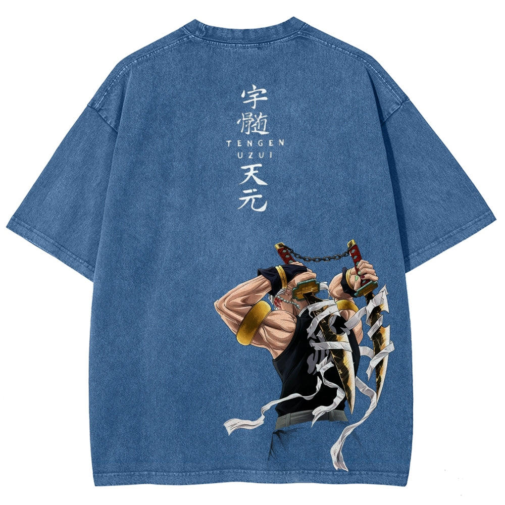 Unisex Fit Washed T-Shirt Demon Slayer