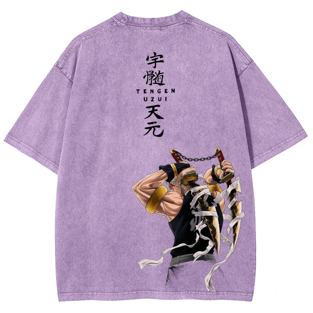 Unisex Fit Washed T-Shirt Demon Slayer