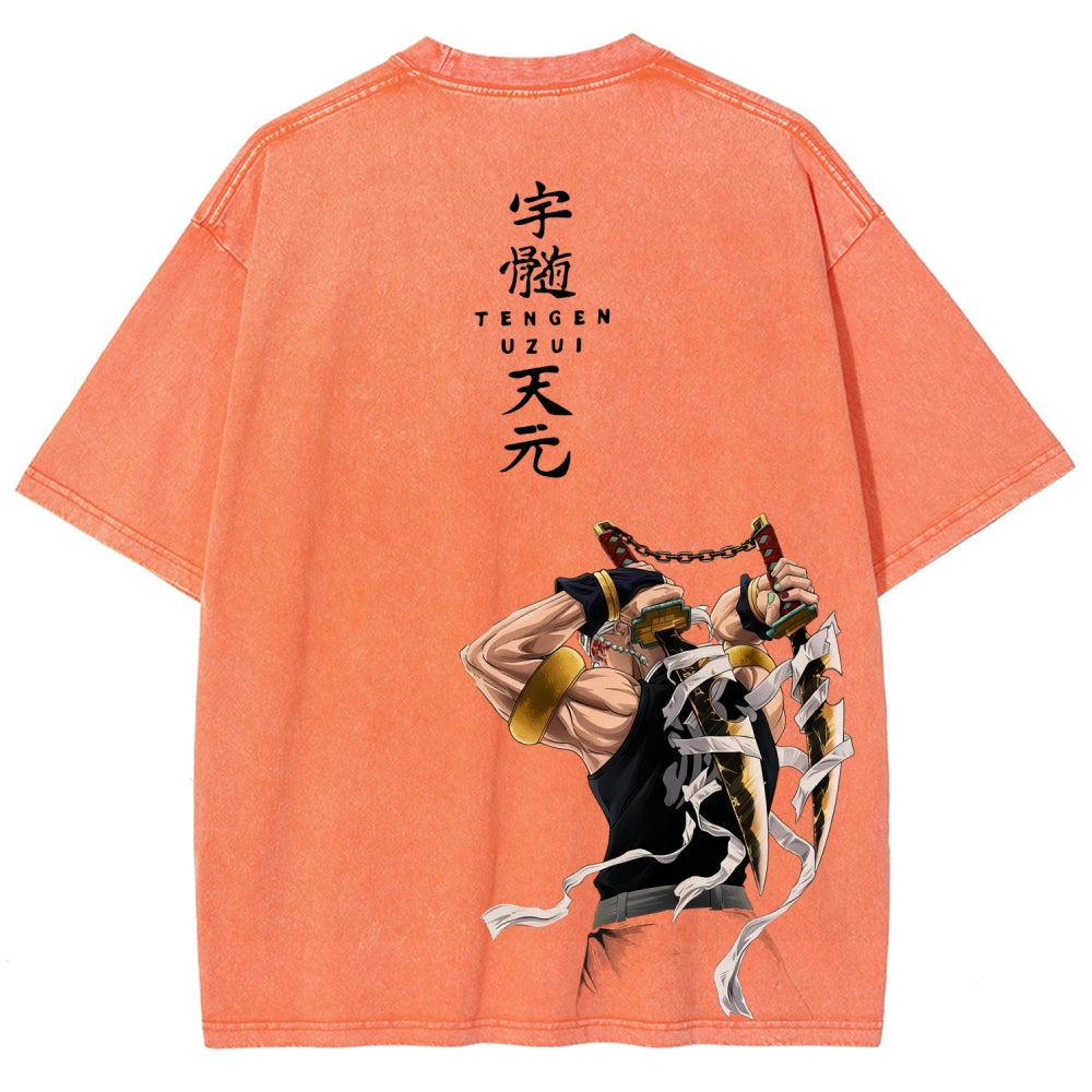 Unisex Fit Washed T-Shirt Demon Slayer