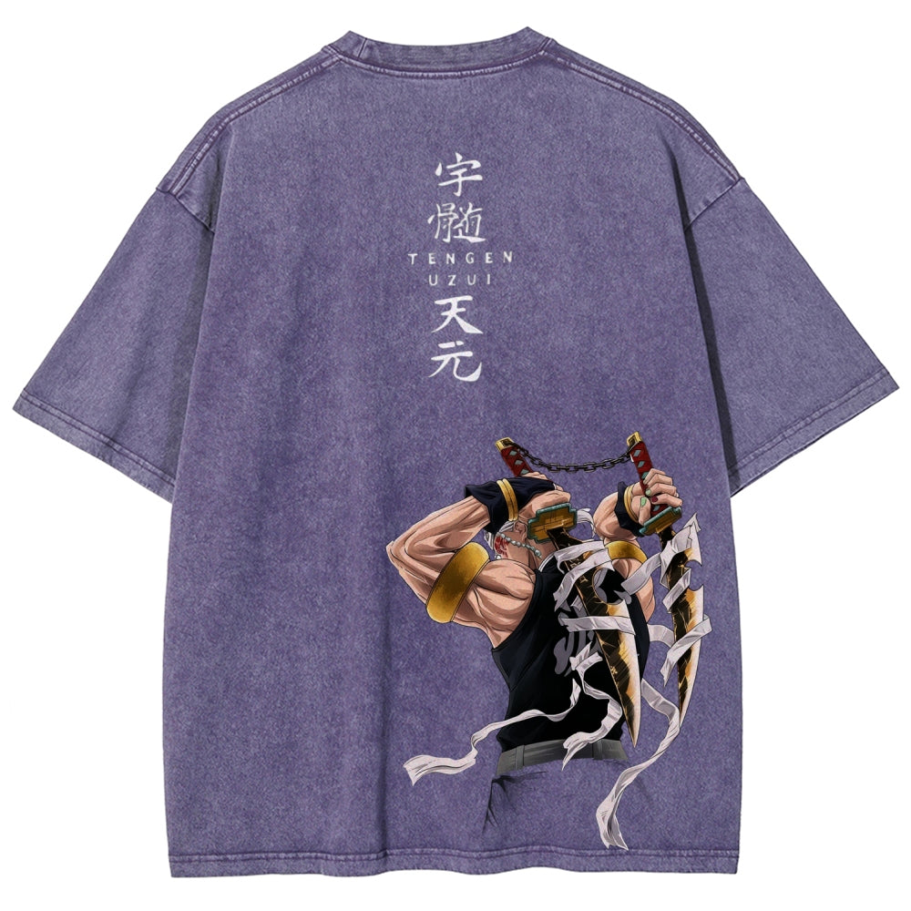 Unisex Fit Washed T-Shirt Demon Slayer