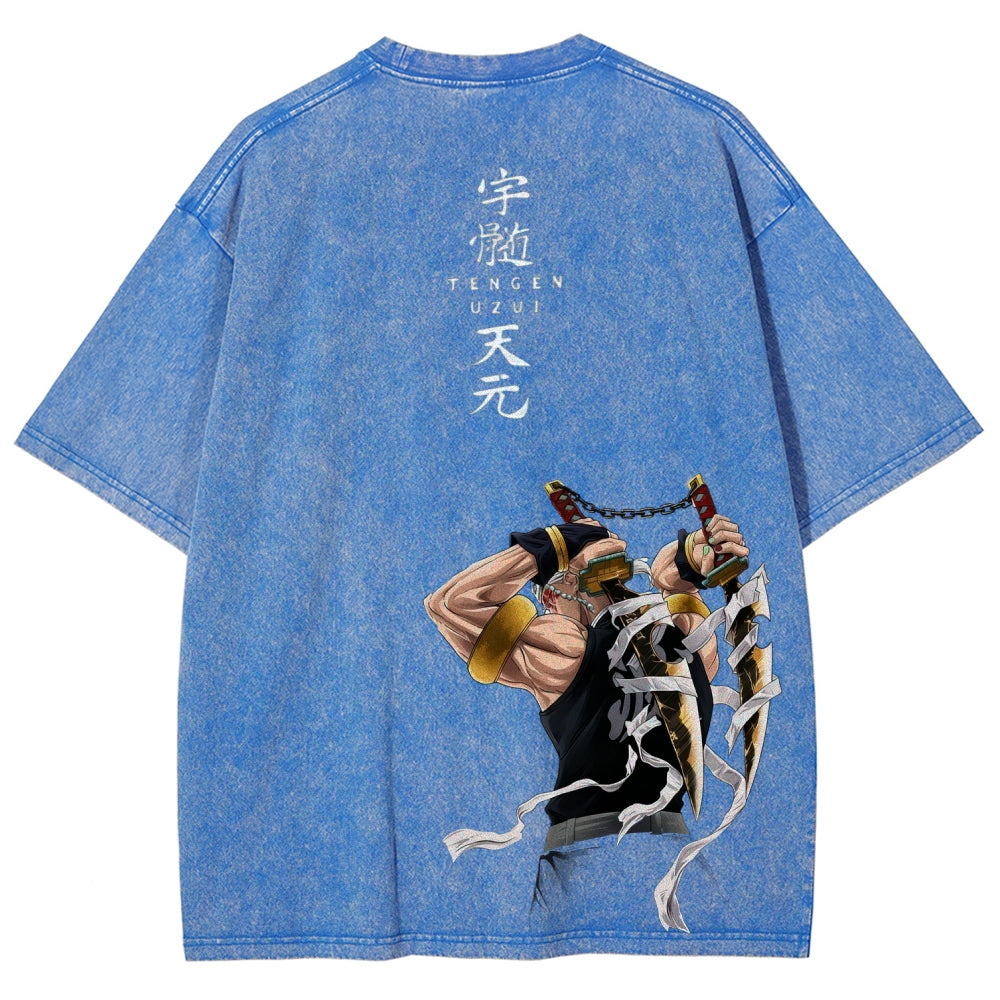 Unisex Fit Washed T-Shirt Demon Slayer