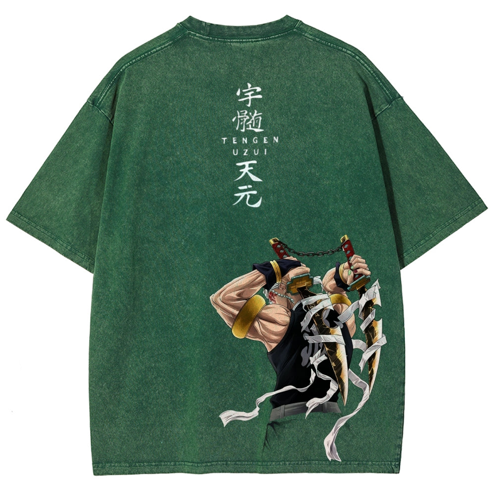 Unisex Fit Washed T-Shirt Demon Slayer