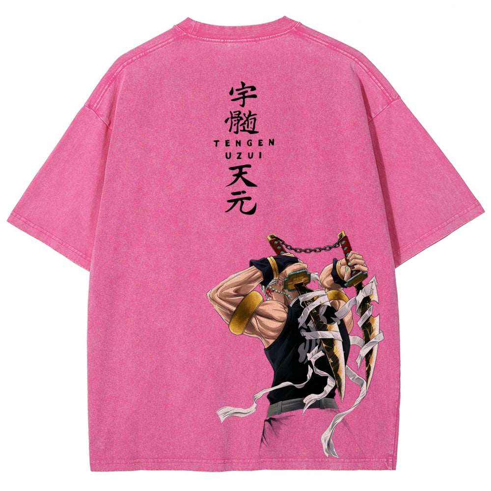 Unisex Fit Washed T-Shirt Demon Slayer
