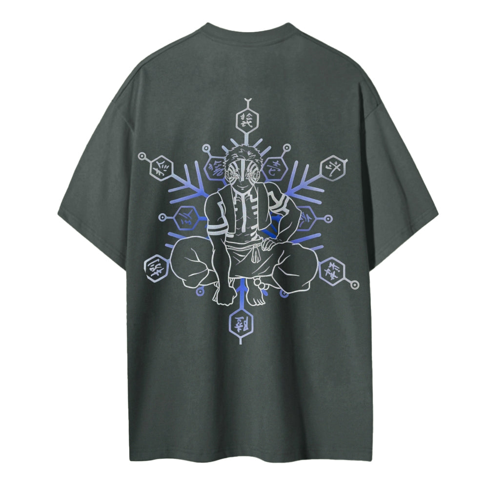 Demon Slayer: Kimetsu no Yaiba Cotton Unisex Crew Neck Anime T-Shirt