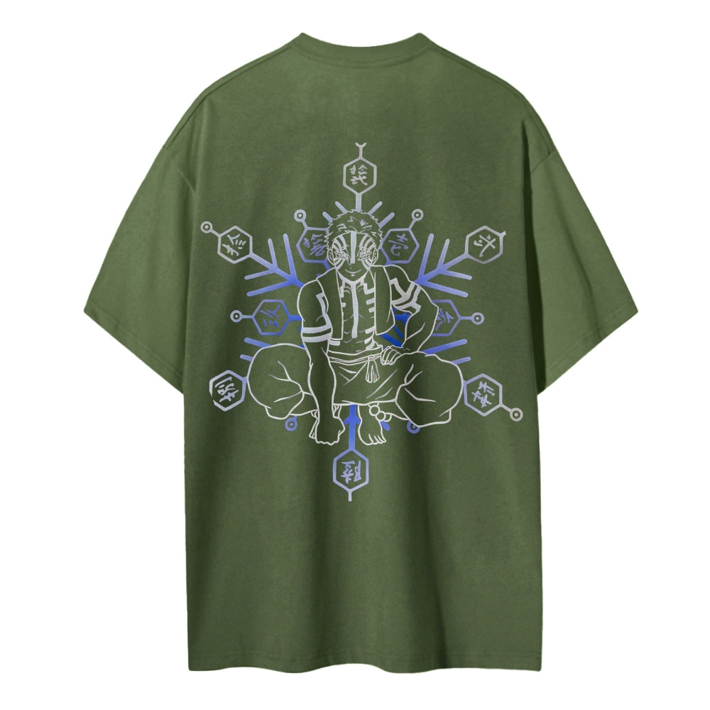 Demon Slayer: Kimetsu no Yaiba Cotton Unisex Crew Neck Anime T-Shirt