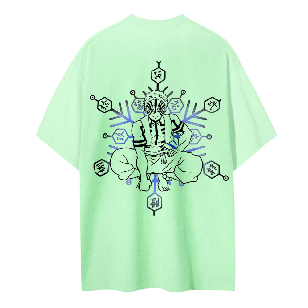Demon Slayer: Kimetsu no Yaiba Cotton Unisex Crew Neck Anime T-Shirt