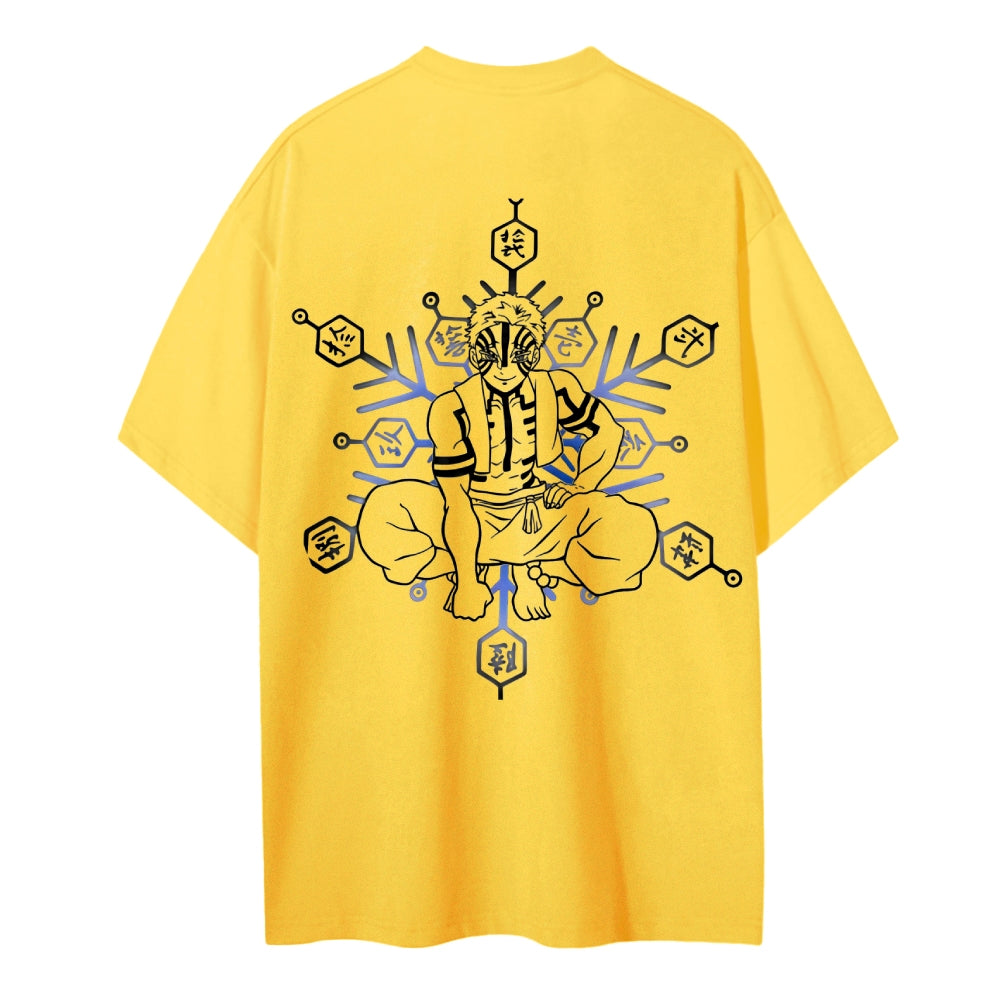 Demon Slayer: Kimetsu no Yaiba Cotton Unisex Crew Neck Anime T-Shirt