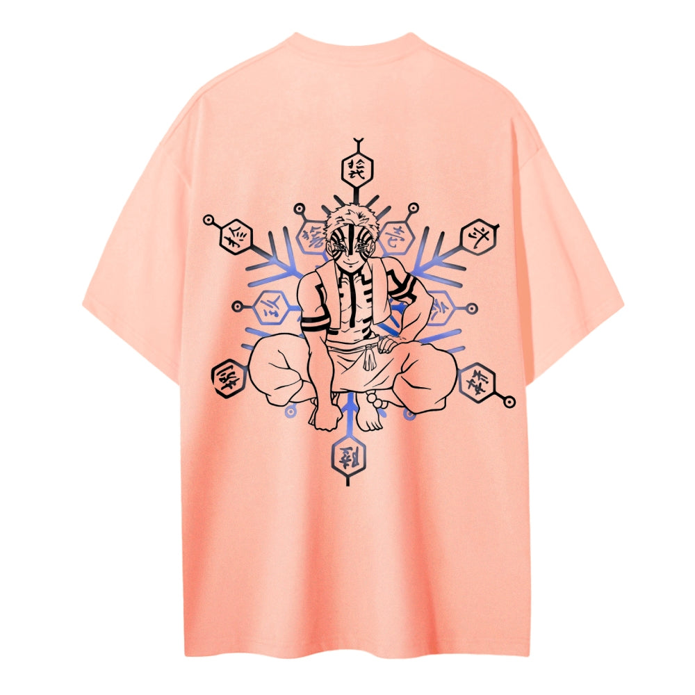 Demon Slayer: Kimetsu no Yaiba Cotton Unisex Crew Neck Anime T-Shirt
