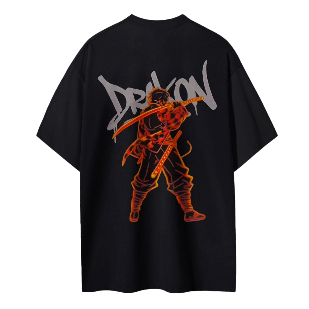Demon Slayer: Kimetsu no Yaiba Cotton Unisex Crew Neck Anime T-Shirt