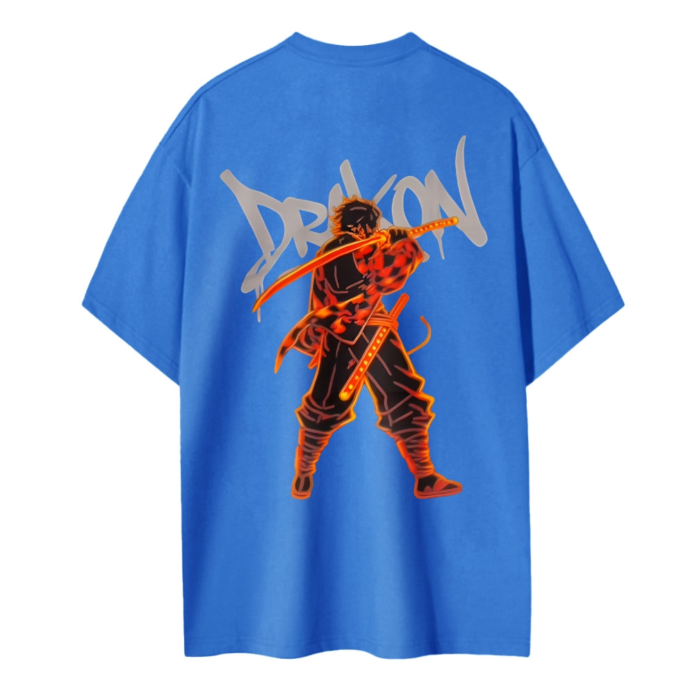 Demon Slayer: Kimetsu no Yaiba Cotton Unisex Crew Neck Anime T-Shirt