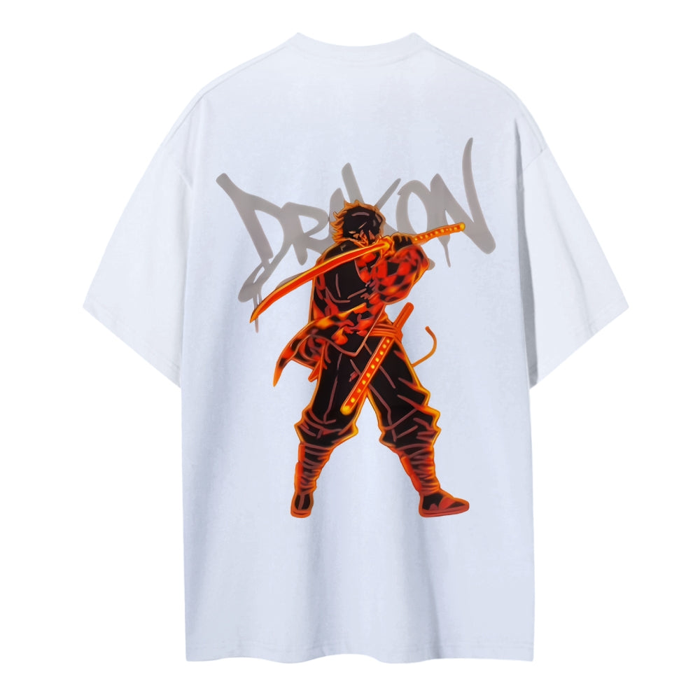 Demon Slayer: Kimetsu no Yaiba Cotton Unisex Crew Neck Anime T-Shirt