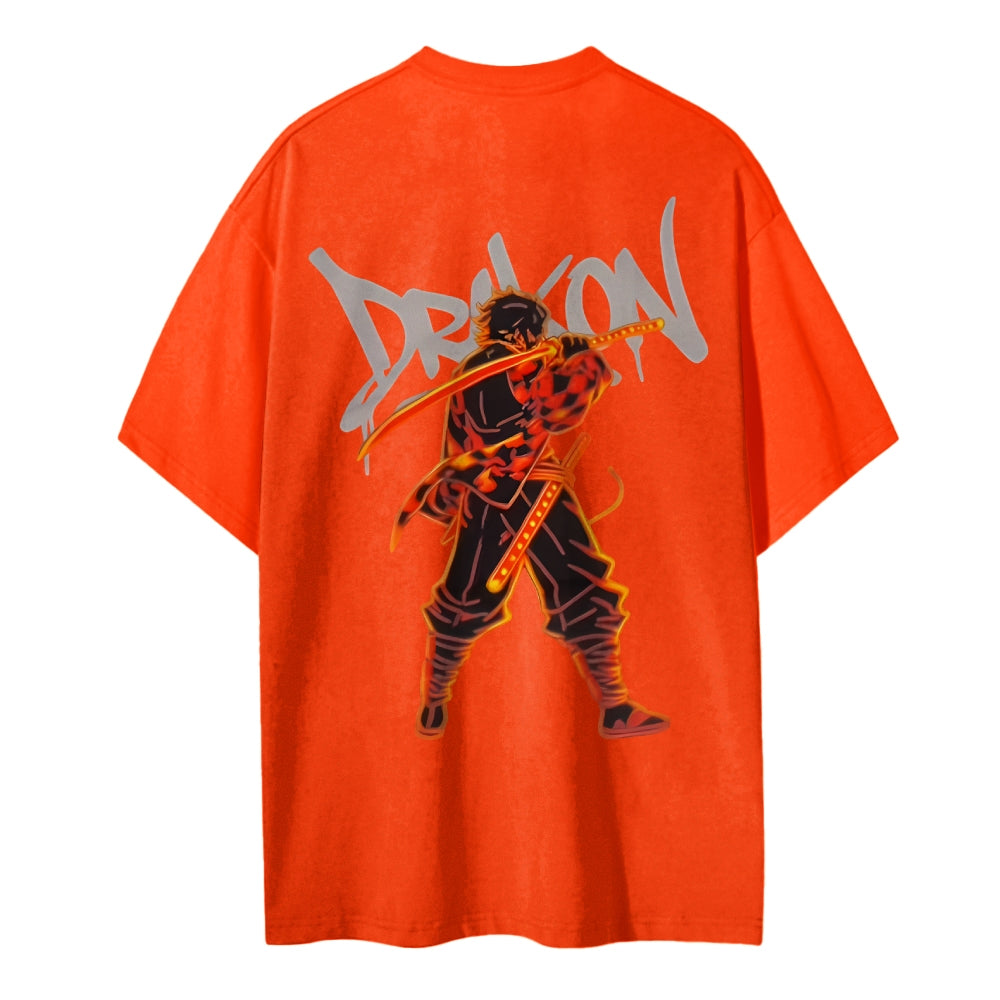 Demon Slayer: Kimetsu no Yaiba Cotton Unisex Crew Neck Anime T-Shirt