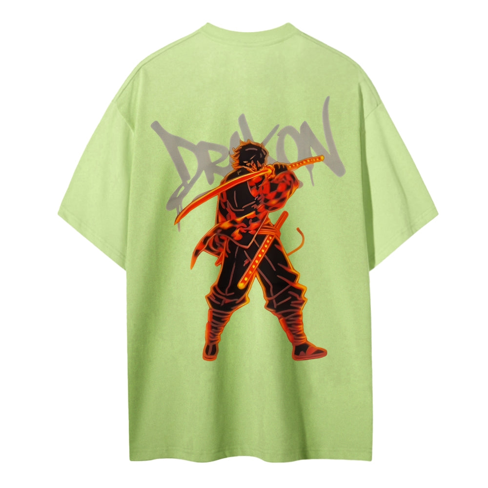 Demon Slayer: Kimetsu no Yaiba Cotton Unisex Crew Neck Anime T-Shirt