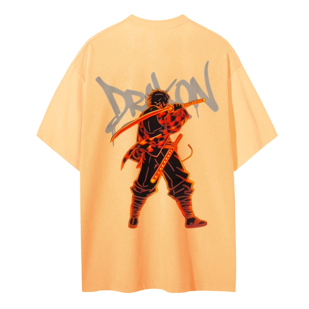 Demon Slayer: Kimetsu no Yaiba Cotton Unisex Crew Neck Anime T-Shirt