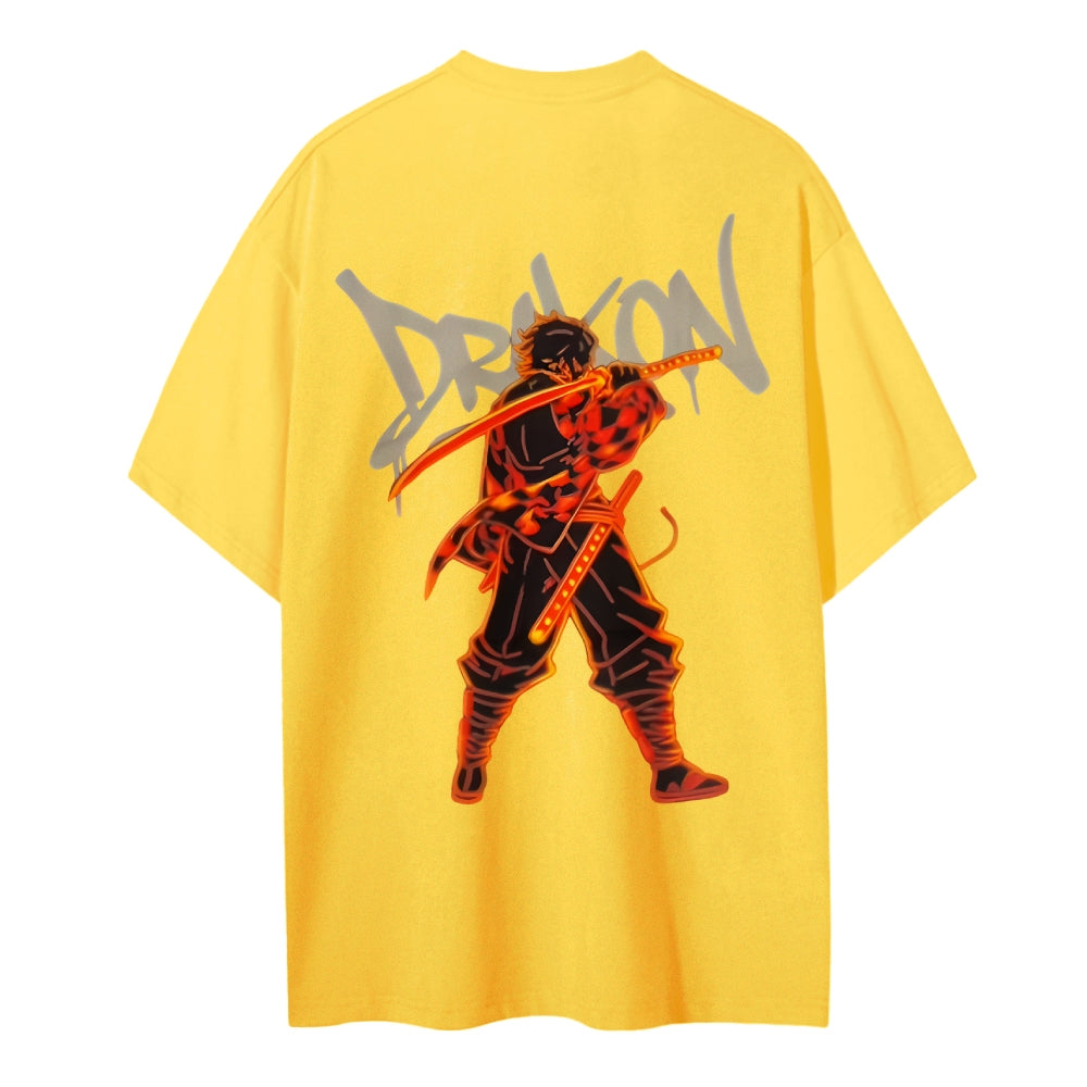 Demon Slayer: Kimetsu no Yaiba Cotton Unisex Crew Neck Anime T-Shirt