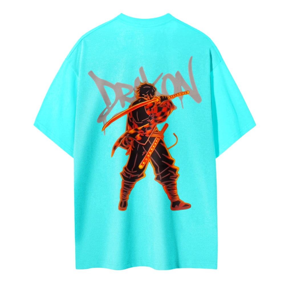 Demon Slayer: Kimetsu no Yaiba Cotton Unisex Crew Neck Anime T-Shirt