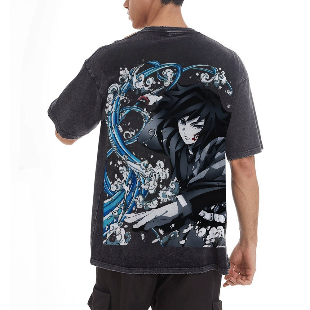 Vintage Oversized T-Shirt Demon Slayer