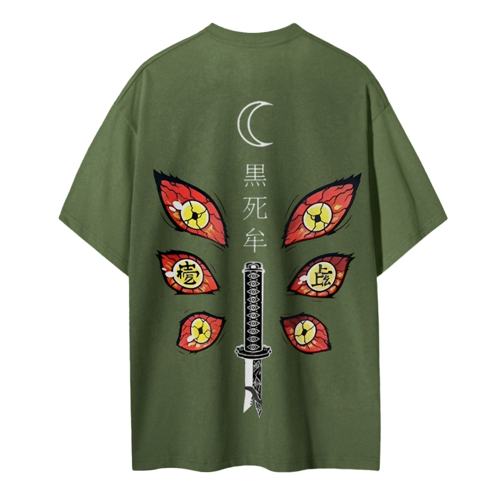 Demon Slayer Cotton Unisex Crew Neck Anime T-Shirt