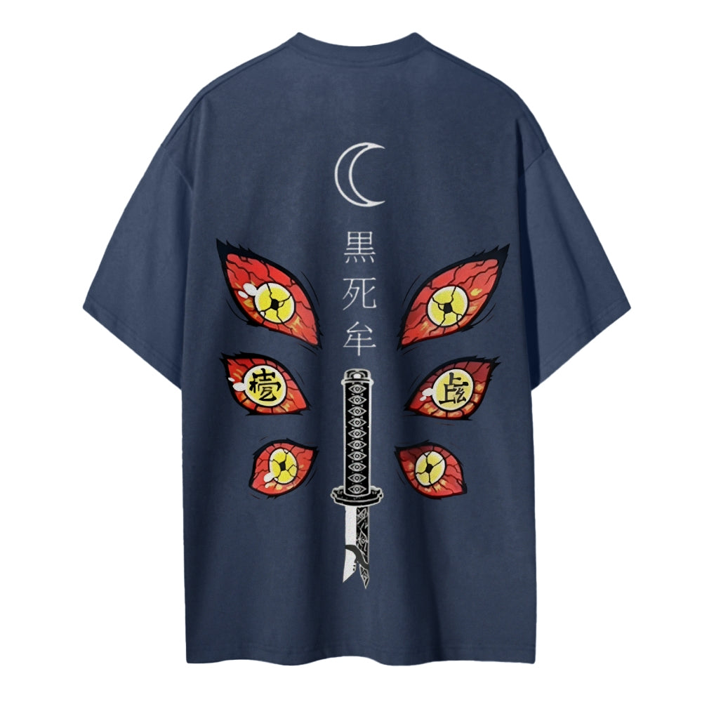 Demon Slayer Cotton Unisex Crew Neck Anime T-Shirt