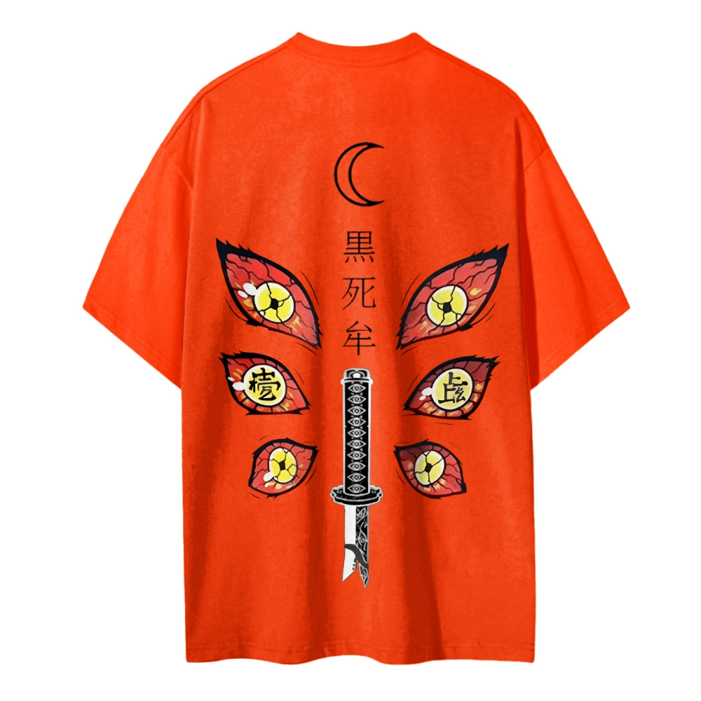 Demon Slayer Cotton Unisex Crew Neck Anime T-Shirt