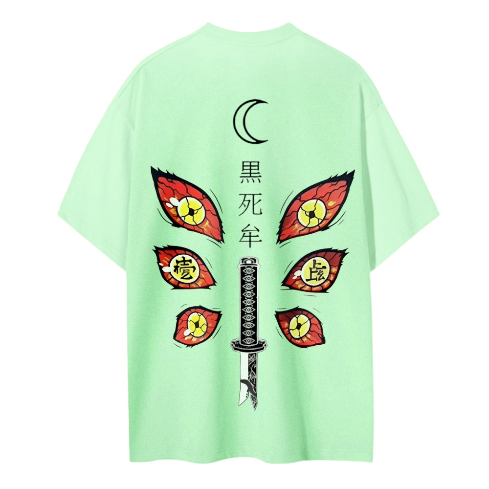 Demon Slayer Cotton Unisex Crew Neck Anime T-Shirt