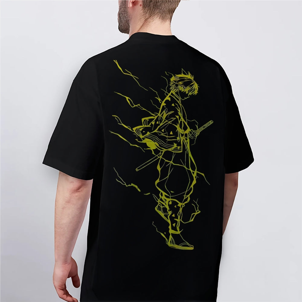Demon Slayer Cotton Unisex Crew Neck Anime T-Shirt