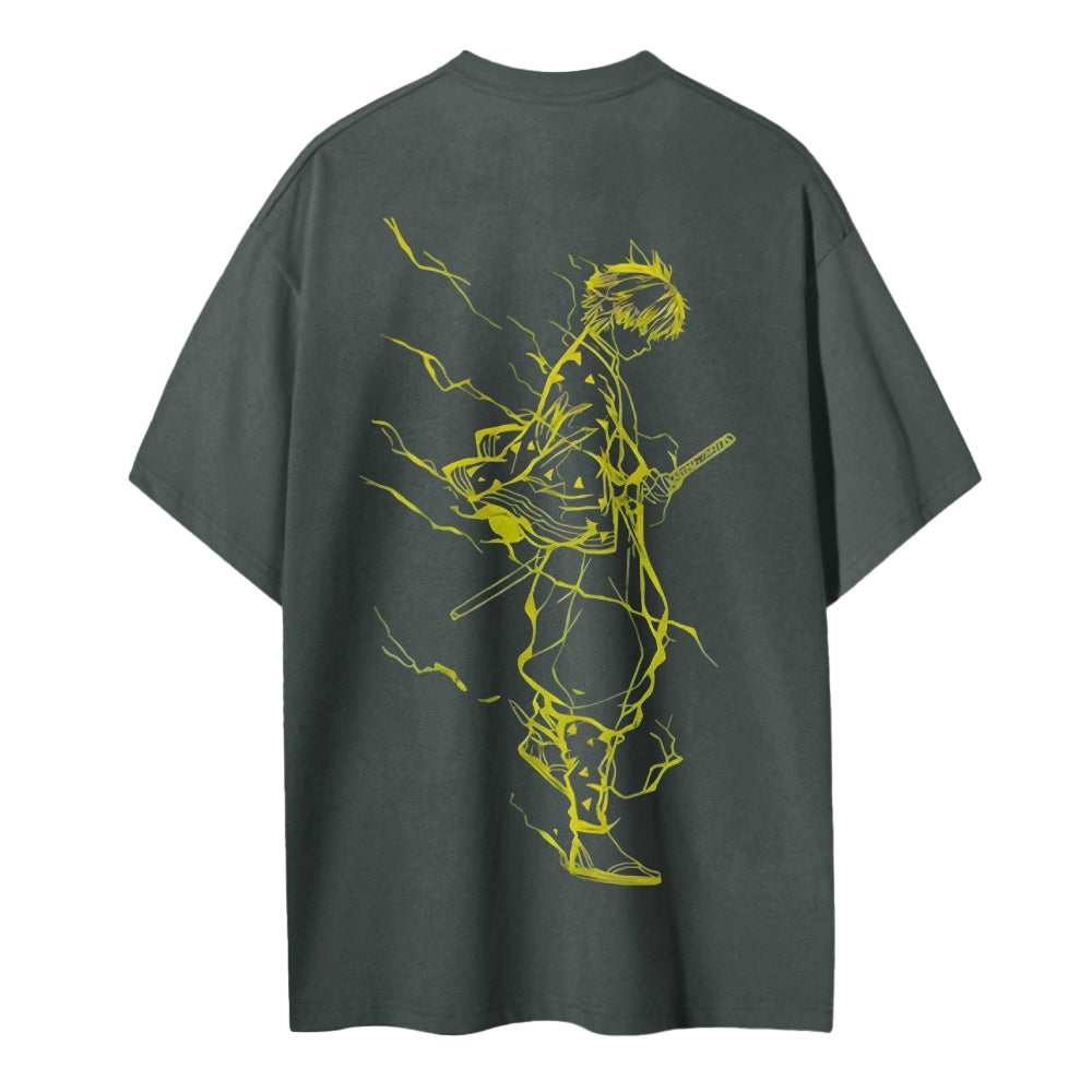 Demon Slayer Cotton Unisex Crew Neck Anime T-Shirt