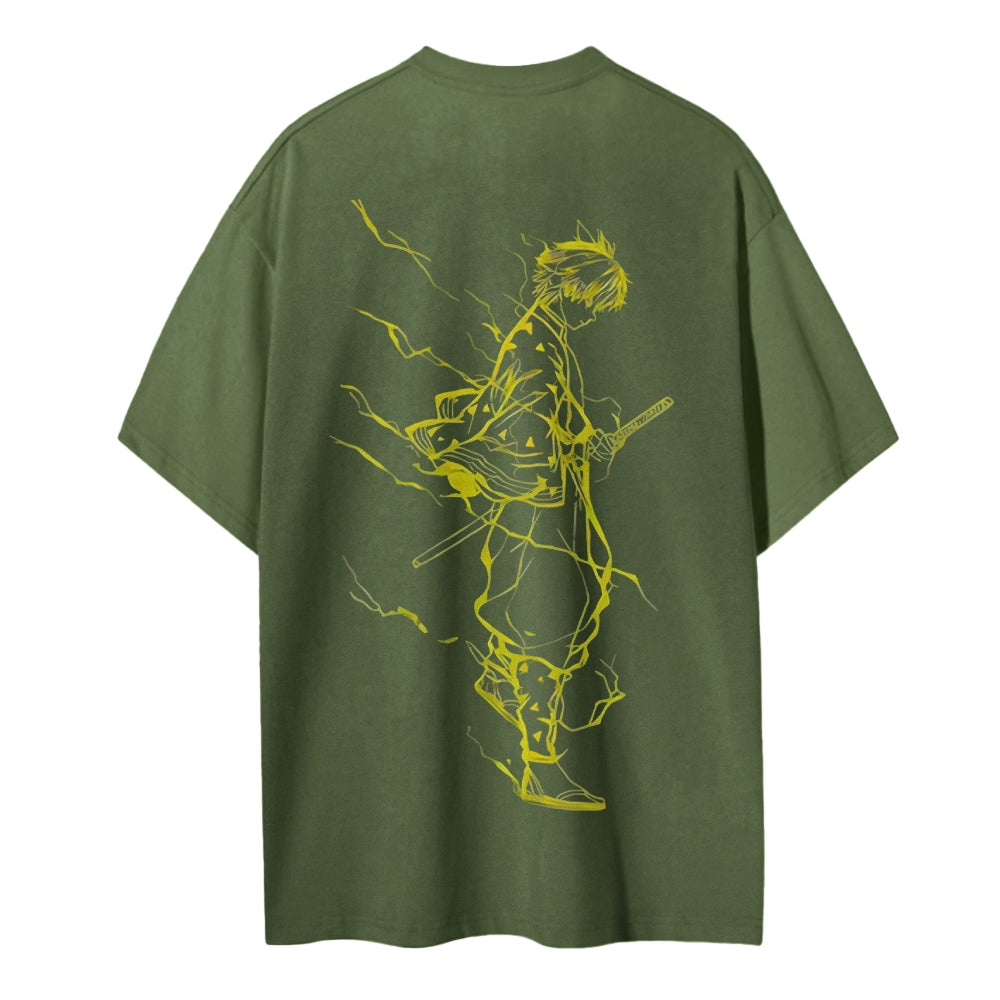 Demon Slayer Cotton Unisex Crew Neck Anime T-Shirt