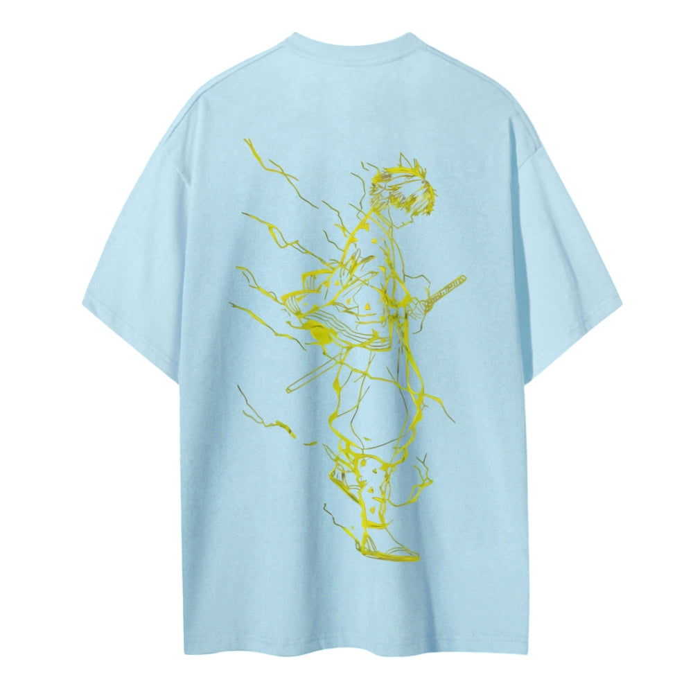 Demon Slayer Cotton Unisex Crew Neck Anime T-Shirt
