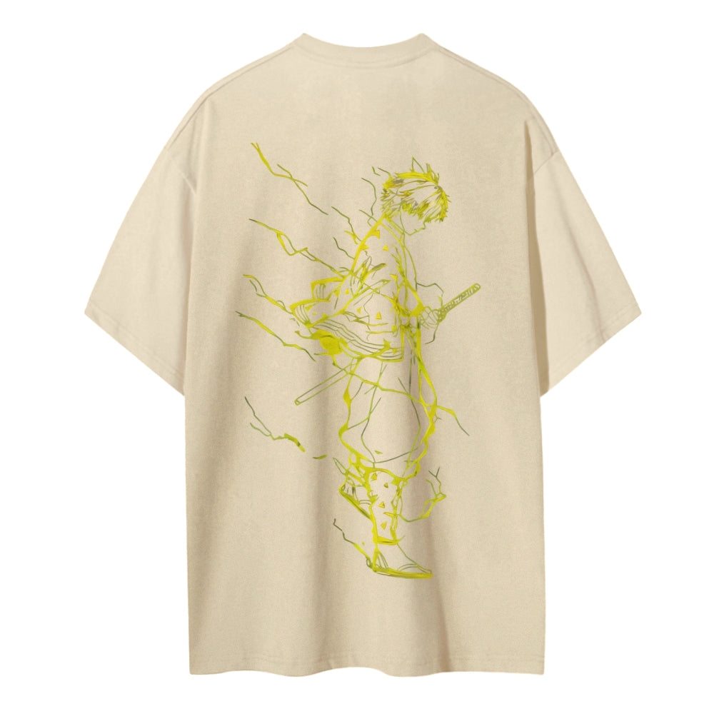 Demon Slayer Cotton Unisex Crew Neck Anime T-Shirt