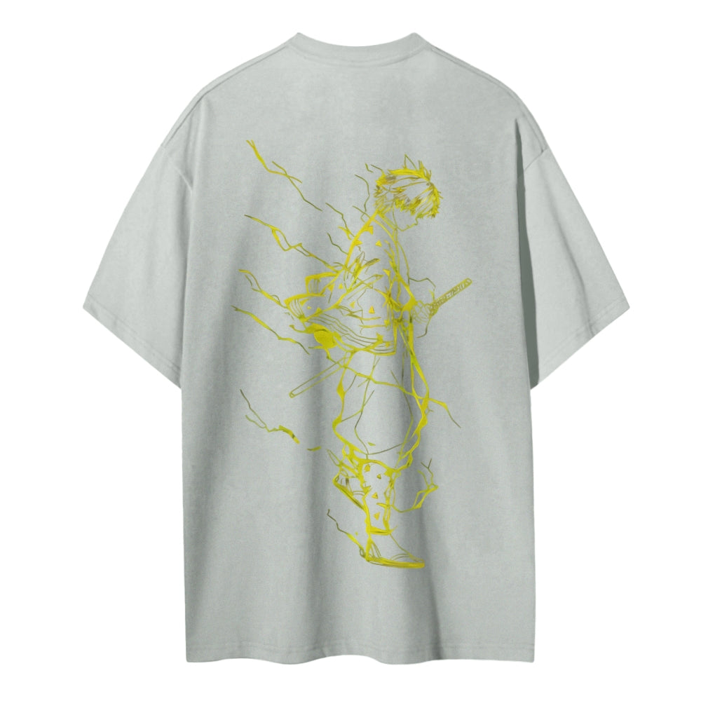 Demon Slayer Cotton Unisex Crew Neck Anime T-Shirt