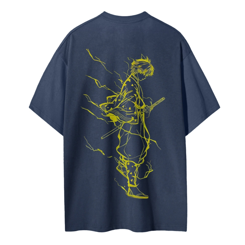 Demon Slayer Cotton Unisex Crew Neck Anime T-Shirt
