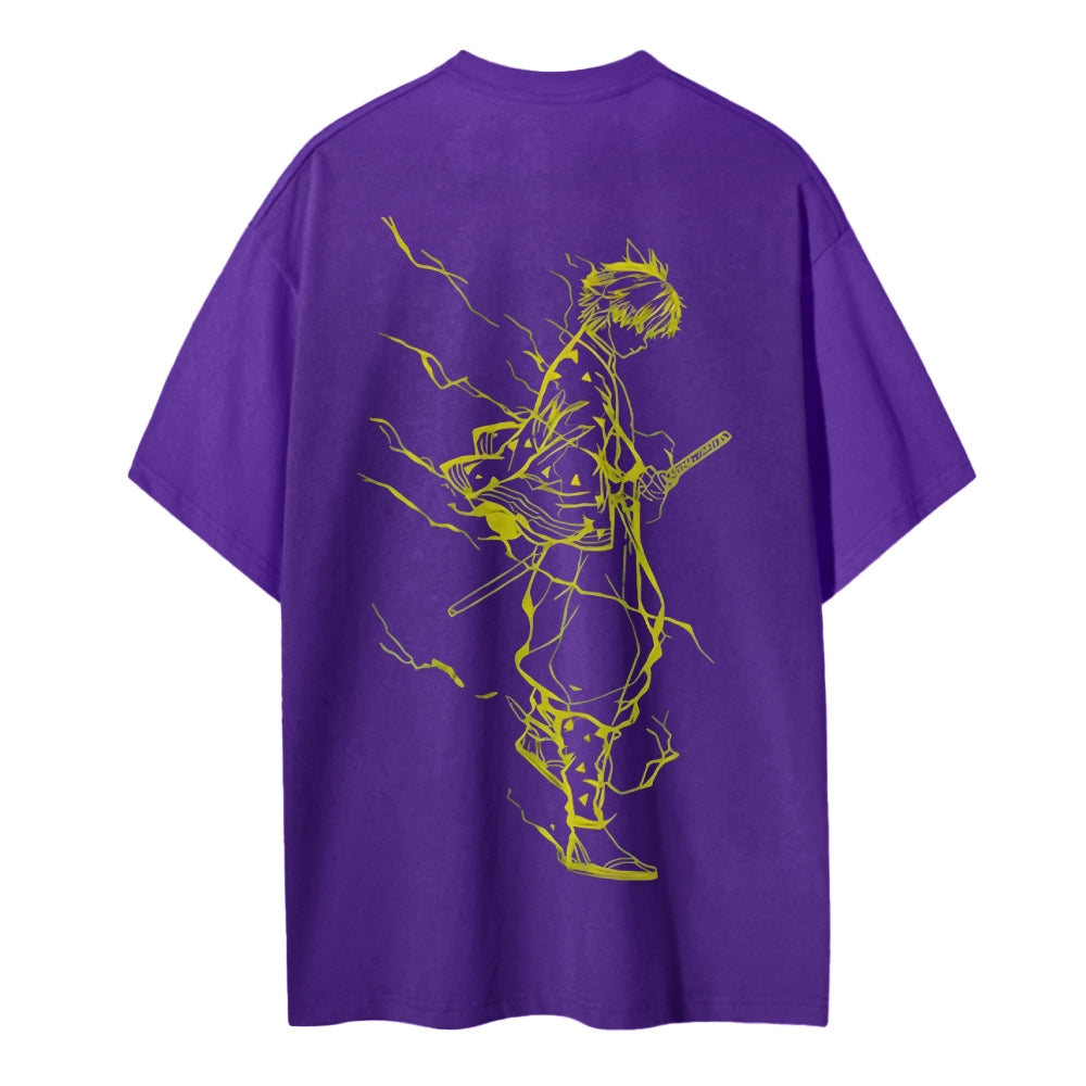 Demon Slayer Cotton Unisex Crew Neck Anime T-Shirt