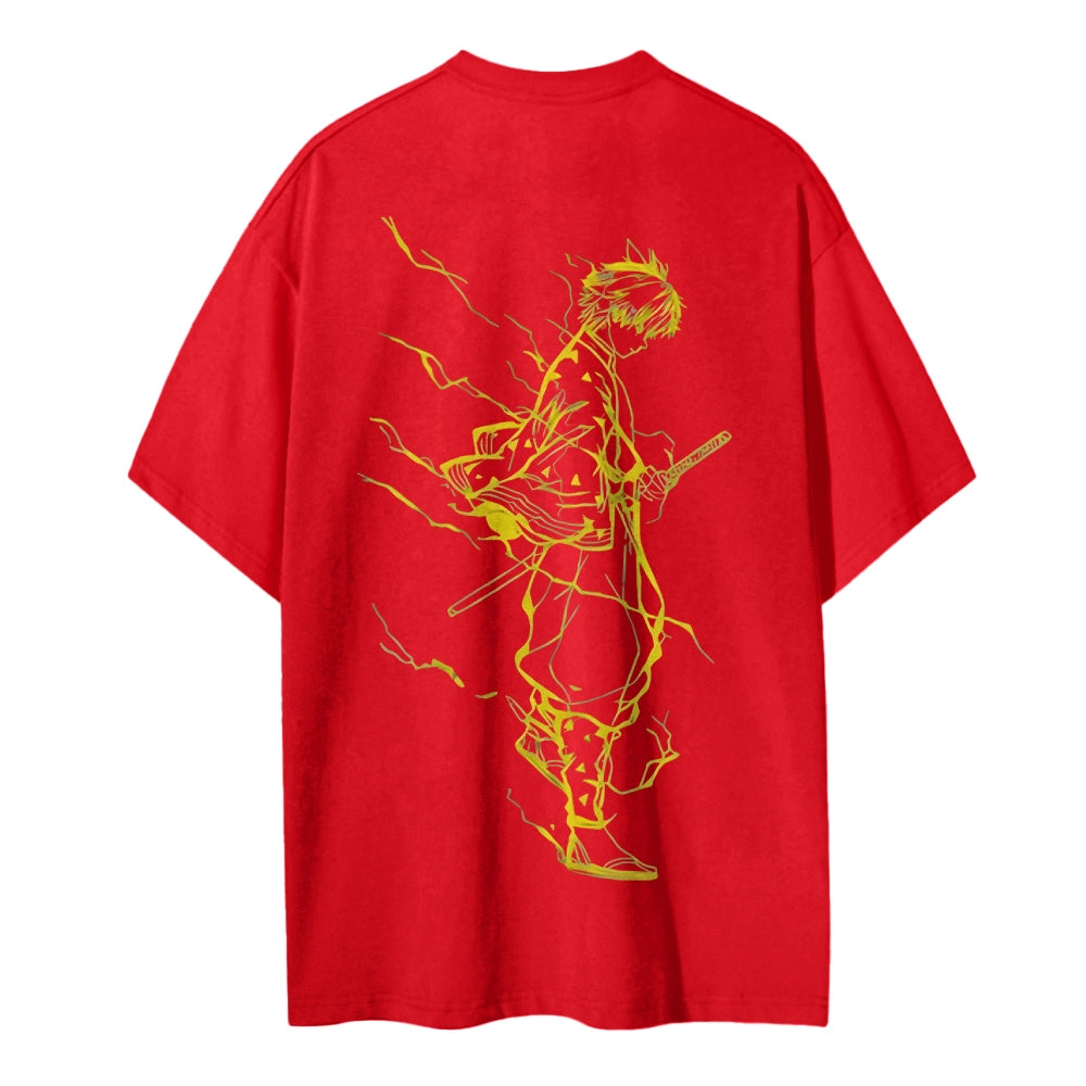 Demon Slayer Cotton Unisex Crew Neck Anime T-Shirt