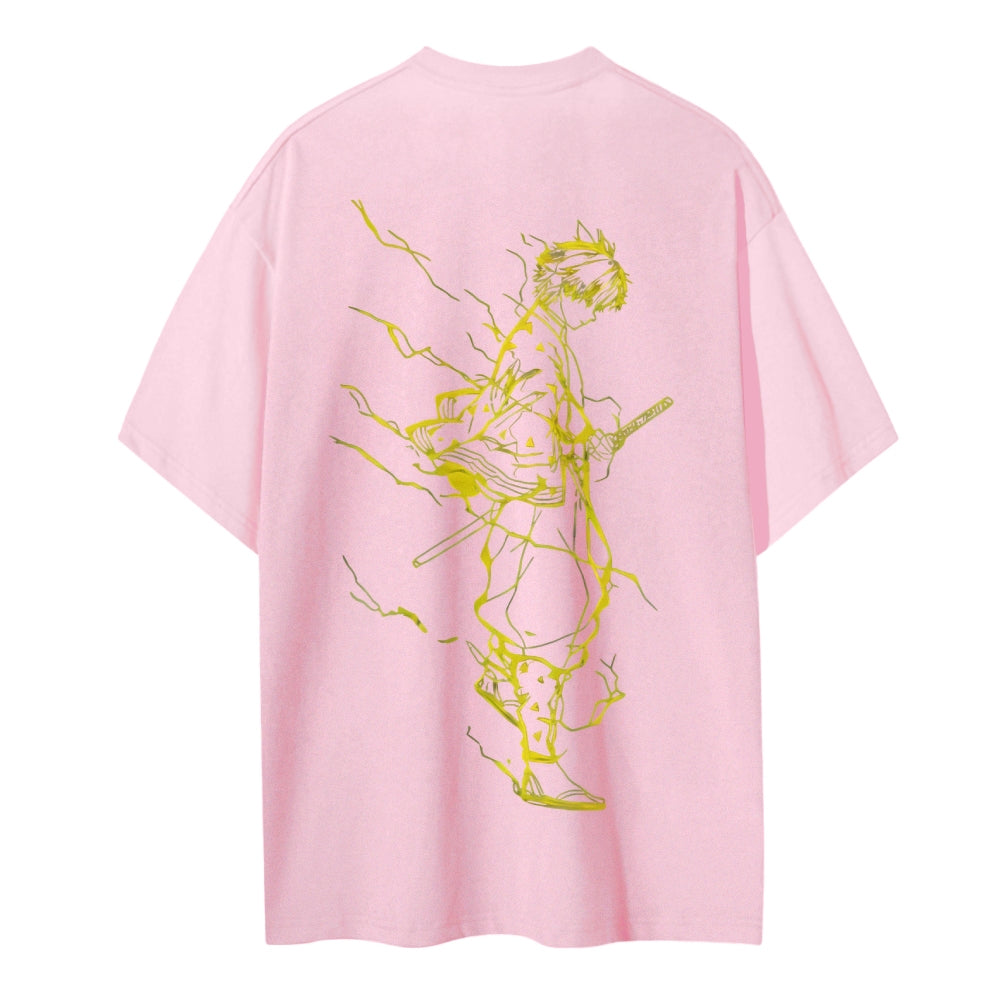 Demon Slayer Cotton Unisex Crew Neck Anime T-Shirt