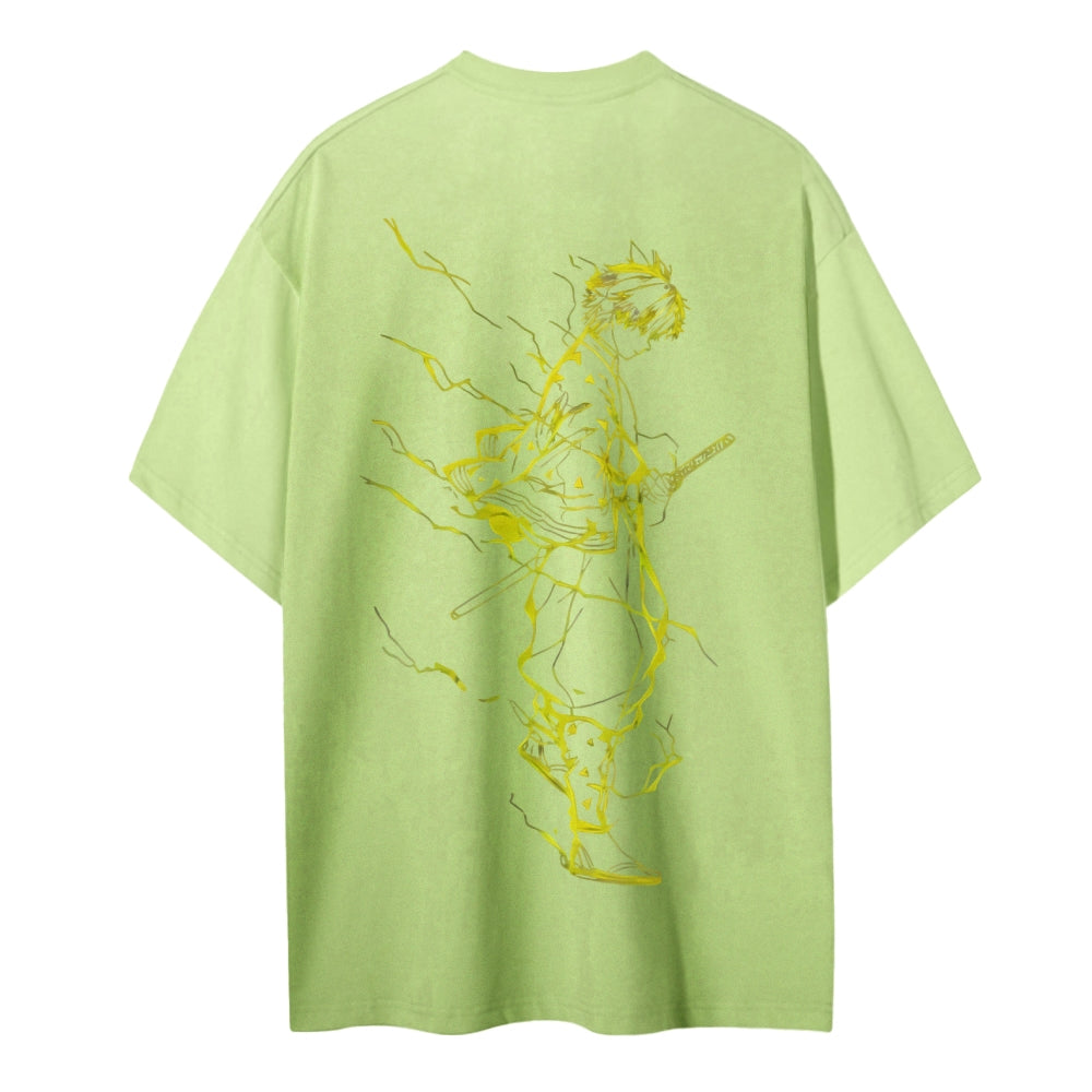 Demon Slayer Cotton Unisex Crew Neck Anime T-Shirt